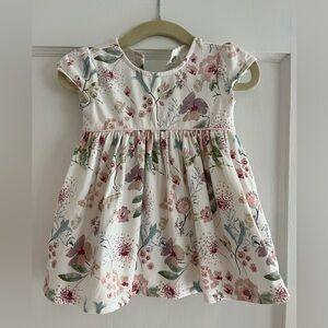 NWOT  NEXT UK Baby Girl Floral Dress - Cream - 3-6 months